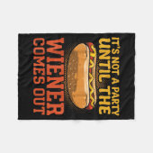 Funny Hot Dog Design For Men Women Hotdog Stand Ga Fleece Deken (Voorkant (Horizontaal))