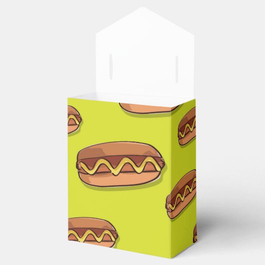 Funny Hot Dog Food Design Bedankdoosjes (Geopend)