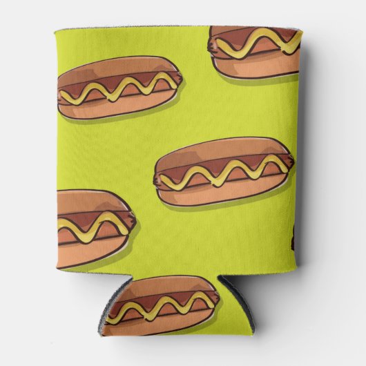 Funny Hot Dog Food Design Blikjeskoeler (Voorkant)