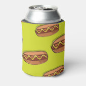 Funny Hot Dog Food Design Blikjeskoeler (Blikje Achterkant)