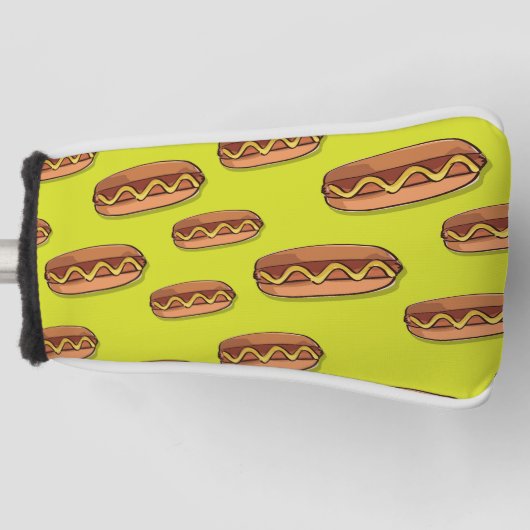 Funny Hot Dog Food Design Golfheadcover (Voorkant)