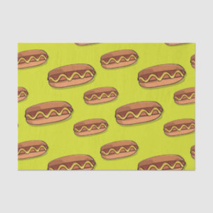 Funny Hot Dog Food Design Tissuepapier