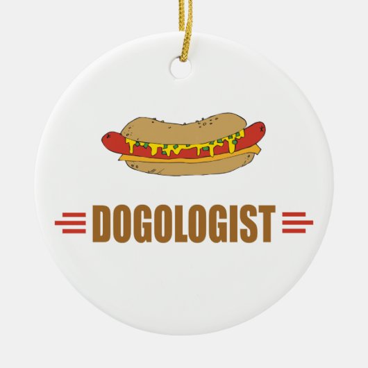 Funny Hot Dog Keramisch Ornament (Voorkant)