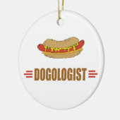 Funny Hot Dog Keramisch Ornament (Links)