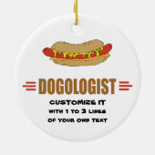 Funny Hot Dog Keramisch Ornament (Achterkant)