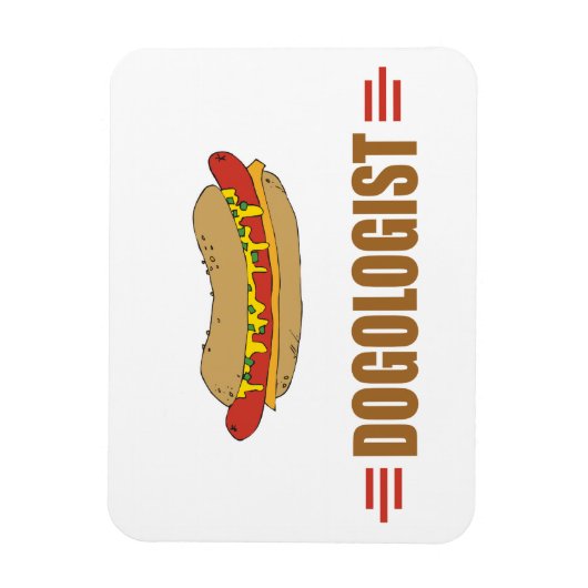 Funny Hot Dog Magneet (Verticaal)