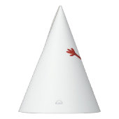 Funny Hot Dog met mosterd-waakpapier Feesthoedjes (Links)