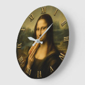 Funny Hot Dog Mona Lisa Grote Klok (Hoek)