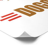 Funny Hot Dog Poster (Hoek)