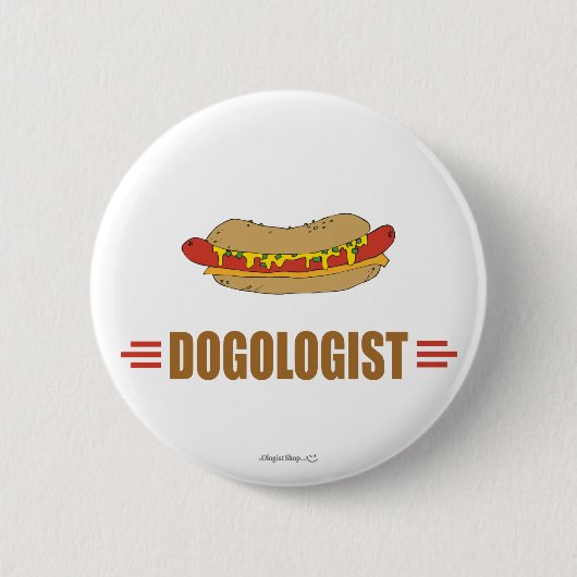 Funny Hot Dog Ronde Button 5,7 Cm (Voorkant)