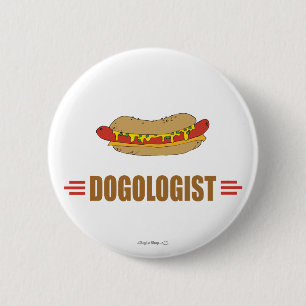 Funny Hot Dog Ronde Button 5,7 Cm