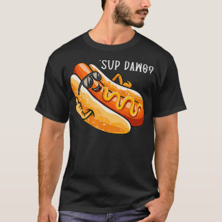 Funny Hot Dog Saying Sup Dawg Hotdog Lover T-shirt