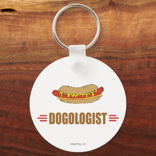 Funny Hot Dog Sleutelhanger (Voorkant)