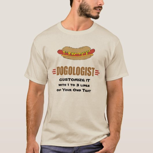 Funny Hot Dog T-shirt (Voorkant)