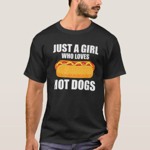 Funny Hot Dog voor meisjes Ketchup Mustard Saus T-shirt