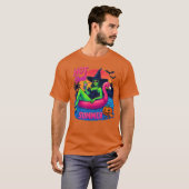 Funny HOT GHOUL SUMMER Summerween Vibes Skeleton I T-shirt (Voorkant volledig)
