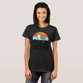 Funny hot Hotter Otter Love Gezegde Fish Otte T-shirt (Voorkant volledig)