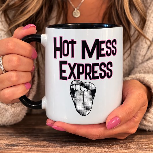 Funny Hot Mess Express Mok