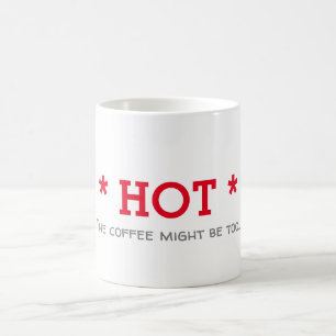 Funny Hot Minimalist Koffiemok