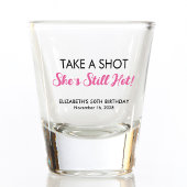 Funny Hot op 50 zaterdag Shot Glas