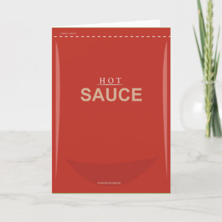 Funny Hot Sauce Birthday-kaart Kaart