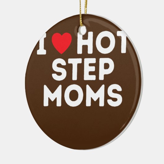 Funny Hot Step Ma Stap papa tante oom Keramisch Ornament (Links)