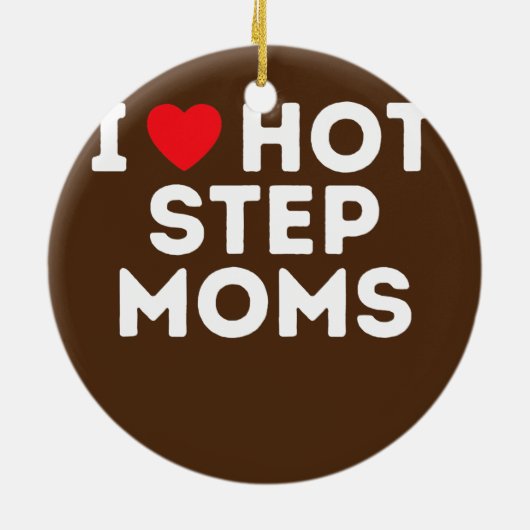 Funny Hot Step Ma Stap papa tante oom Keramisch Ornament (Achterkant)