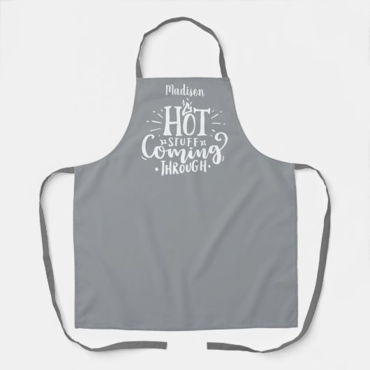 Funny Hot Stuff Typography Ultimate Gray Schort (Voorkant)