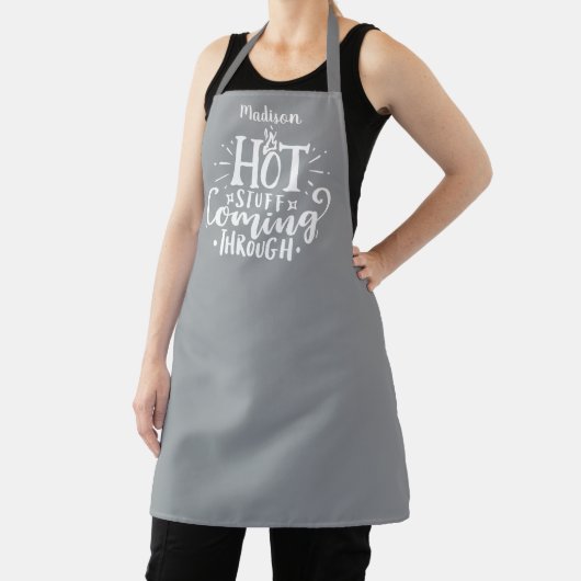 Funny Hot Stuff Typography Ultimate Gray Schort (Insitu)