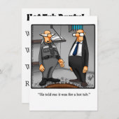 Funny Hot Tub Party Kaart (Voorkant / Achterkant)