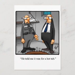 Funny Hot Tub Party Kaart
