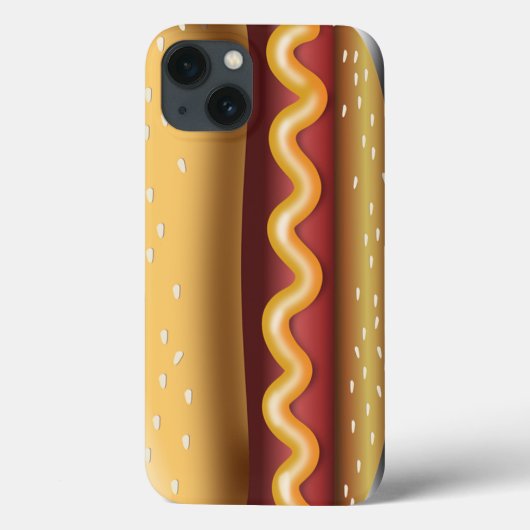 Funny Hotdog Cell Phone Case (Achterkant)