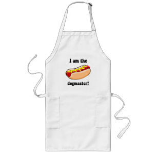 Funny hotdog lang schort
