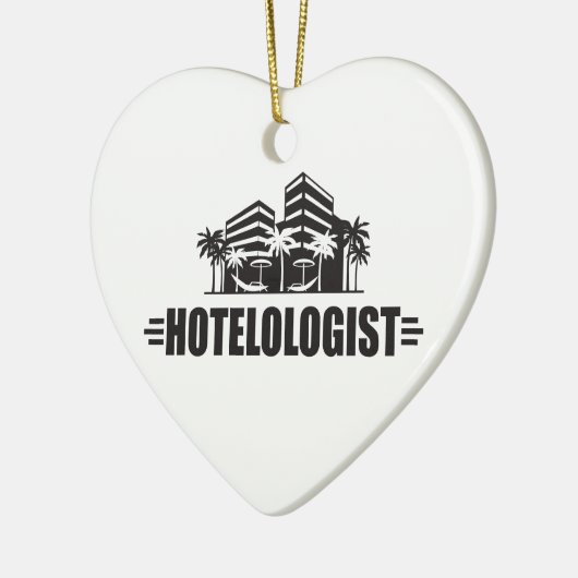 Funny Hotel Keramisch Ornament (Links)