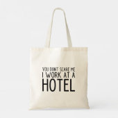 Funny Hotel Worker Canvas tas (Achterkant)