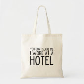 Funny Hotel Worker Canvas tas (Voorkant)