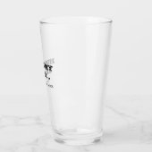 Funny houd mijn Beer Quote Typografie Beer Glass Glas (Links)