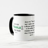 Funny HOUDT UW WAHALA Nigeriaanse citaat Mok (Voorkant links)