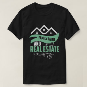 Funny House Broker Familie Faith Real Estate Agent T-shirt