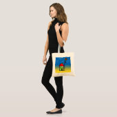 Funny House in Pure Colors Tote Bag (Voorkant (model))
