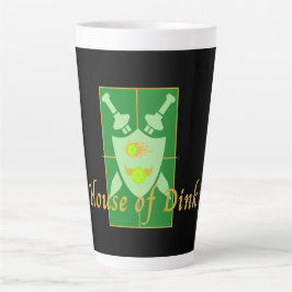 Funny House of Dink Pickleball Crest Latte Mok