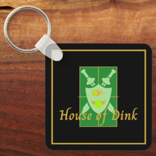 Funny House of Dink Pickleball Crest Sleutelhanger