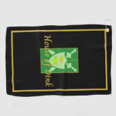 Funny House of Dink Pickleball Crest Sports Towel Golfhanddoek (Horizontaal)