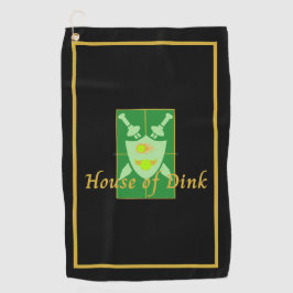 Funny House of Dink Pickleball Crest Sports Towel Golfhanddoek