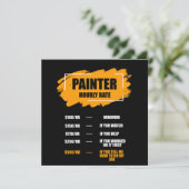Funny House Painting Hourly Rate Kaart (Staand voorkant)