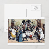 Funny house party briefkaart (Voorkant / Achterkant)