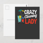 Funny Housekeeper Houseechtgenote Cleaning Wife Briefkaart (Voorkant / Achterkant)