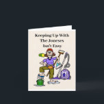 Funny Housekeepers Day Wenskaart Kaart<br><div class="desc">Dit is een leuke kaart om je huishoudster te geven om het show je waardering te geven voor al het harde werk. U kunt de tekst op deze kaart wijzigen, echter, om uw ontvanger aan te passen. Nationale Dag van de Beroeps van de Duizenmacht is altijd 17 September. Ontworpen door:...</div>