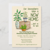 Funny Houseplants Huisverwarmende Uitnodiging (Voorkant)