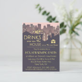 Funny Housewarming Party design Aankondigingskaart (Staand voorkant)